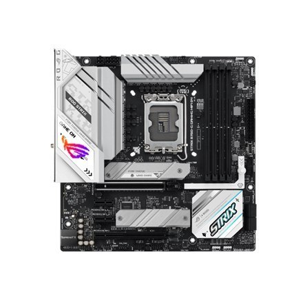 Asus | ROG STRIX B760-G GAMING WIFI D4 | Rodzina procesorów Intel | Gniazdo procesora LGA1700 | DDR4 DIMM | Gniazda pamięci 4 |