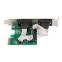 Adaptacyjna karta interfejsu szeregowego PCIe Digitus DS-30000-1 | 2 porty | AX99100