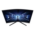 Samsung Curved Gaming Monitor LC27G55TQBUXEN 27", VA, WQHD, 2560 x 1440, 16:9, 1 ms, 300 cd/m², Czarny, 144 Hz, Liczba portów HD