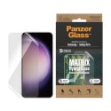 PanzerGlass | Matrix Screen Protector, Ultra-Wide Fit W. Alignerkit | Screen Protector | Samsung | Galaxy S23+ | Transparent