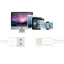 Kabel przewód USB-A - Lightning MFI 1.8m certyfikowany biały