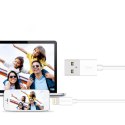 Kabel przewód USB-A - Lightning MFI 1.8m certyfikowany biały