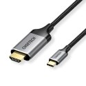 Kabel przewód USB Typ C - HDMI 4K 60Hz 2m czarny