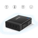 Ładowarka sieciowa 3xUSB 1xUSB Typ C 60W Power Delivery czarny