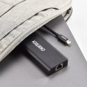 Stacja dokująca adapter hub USB Typ C 6w1 100W PD czarny