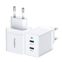 Ładowarka sieciowa 2xUSB-C PD 40W biała