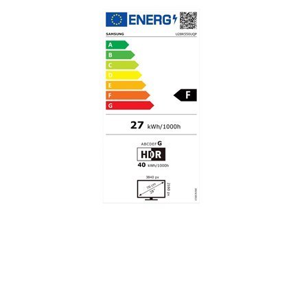 Samsung | LU28R550UQPXEN | 28 " | IPS | UHD | 16:9 | 4 ms | 300 cd/m² | Granatowo-szary | Porty HDMI w ilości 2 | 60 Hz