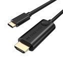 Kabel przewód USB Typ C - HDMI 4K 30Hz 3m czarny