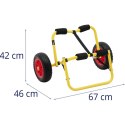 Wózek transportowy do kajaka kanu składany do 75 kg