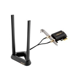 Karta sieciowa Asus Tri Band PCI-E WiFi 6E PCE-AXE59BT, Standard 802.11ax, Prędkość Transferu do 574/2402/2042 Mbit/s, Porty Eth