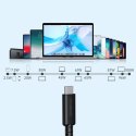 Kabel USB-C USB 4 Gen3 100W 40Gbps 8K 0.8m czarny