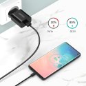 Szybka ładowarka sieciowa QuickCharge 3.0 18W 3A + kabel USB 1m czarny