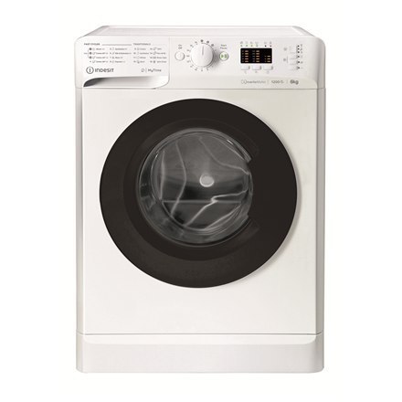 INDESIT | MTWSA 61294 WK EE | Pralka | Klasa efektywności energetycznej C | Ładowana od frontu | Pojemność prania 6 kg | 1151 ob