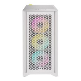 Corsair | Tempered Glass PC Case | iCUE 4000D RGB AIRFLOW | Side window | White | Mid-Tower | Power supply included No