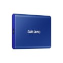 Samsung | Przenośny dysk SSD | T7 | 1000 GB | N/A " | USB 3.2 | Niebieski