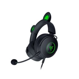 Słuchawki do gier nauszne Razer Kraken V2 Pro, w edycji Kitty - Przewodowe, Styl naduszny, Mikrofon usuwający szumy, Interchange