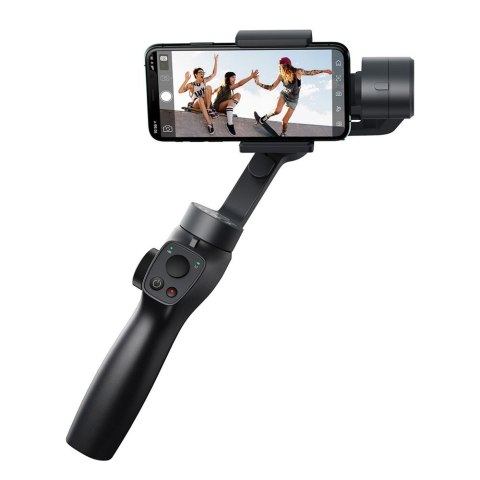 Gimbal do telefonu smartfona ręczny stabilizator obrazu 3 osiowy szary