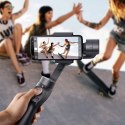 Gimbal do telefonu smartfona ręczny stabilizator obrazu 3 osiowy szary