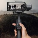 Gimbal do telefonu smartfona ręczny stabilizator obrazu 3 osiowy szary