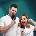 Mikrofon bezprzewodowy do karaoke z głośnikiem Bluetooth 5.0 czerwony