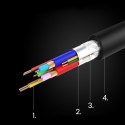 Kabel przewód pozłacana wtyczka DVI - DVI (24+1) 2m czarny