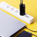 Ładowarka GaN 65W z portami USB USB-C QC 3.0 PD czarna