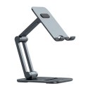 Podstawka stojak metalowy do smartfona Desktop Biaxial Foldable do 7" szary