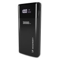 Powerbank 30000mAh Li-Po 4 x USB z wyświetlaczem LCD 2 A biały