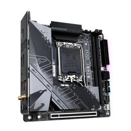 Gigabyte | B760I AORUS PRO 1.0 | Rodzina procesorów Intel | Gniazdo procesora LGA1700 | DDR5 DIMM | Gniazda pamięci 2 | Obsługiw