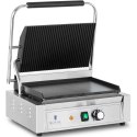 Grill kontaktowy elektryczny płyta gładka i ryflowana 33 x 22 cm 2200 W