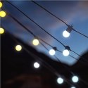 Twinkly | Festoon Smart LED Lights 20 AWW (Gold+Silver) G45 bulbs, 10m | AWW - Cool to Warm white