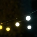 Twinkly | Festoon Smart LED Lights 40 AWW (Gold+Silver) G45 bulbs, 20m | AWW - Cool to Warm white