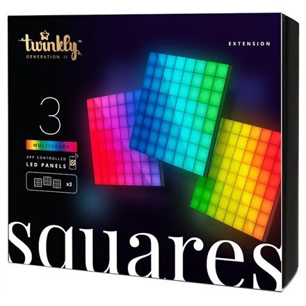 Twinkly Squares Smart LED Panels Expansion pack (3 panels) Twinkly | Squares Smart LED Panels Expansion pack (3 panels) | RGB -