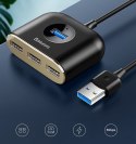 Adapter przejściówka HUB 4w1 USB Adapter USB3.0 TO USB3.0*1+USB2.0*3 1m Black