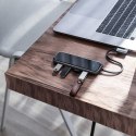 Adapter przejściówka HUB USB-C na 4x USB 3.0 USB-C PD do MacBook PC szary