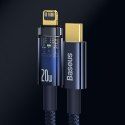 Explorer Series kabel przewód USB-C Iphone Lightning 20W 2m niebieski