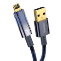 Explorer Series kabel przewód USB Iphone Lightning 2.4A 2m niebieski