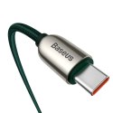 Kabel USB-C 100W 5A Power Delivery z wyświetlaczem miernikiem mocy 2m zielony