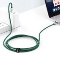 Kabel USB-C 100W 5A Power Delivery z wyświetlaczem miernikiem mocy 2m zielony