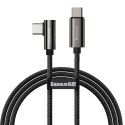 Legendary kątowy kabel szybkie ładowanie USB-C USB-C 100W 5A 1m czarny