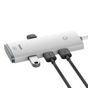 Lite Series przejściówka HUB USB-C 4x USB 3.0 2m biały