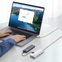 Lite Series przejściówka HUB USB-C 4x USB 3.0 2m biały