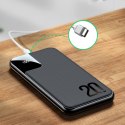 Powerbank 10000mAh 20W Quick Charge 2xUSB 1xUSB-C czarny