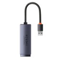 Zewnętrzna karta sieciowa LAN USB RJ45 100Mbps szary