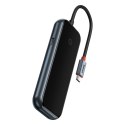 AcmeJoy HUB 4-portowy USB-C 3xUSB 3.0 ciemnoszary