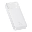 Bipow powerbank z szybkim ładowaniem 20000mAh 15W USB microUSB 25cm biały