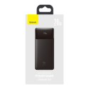 Bipow powerbank z szybkim ładowaniem 30000mAh kabel USB-A microUSB 0.25m czarny