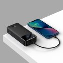 Bipow powerbank z szybkim ładowaniem 30000mAh kabel USB-A microUSB 0.25m czarny