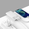 Bipow powerbank z wyświetlaczem 10000mAh kabel USB-A microUSB 0.25m biały