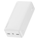 Bipow powerbank z wyświetlaczem 30000mAh kabel USB-A microUSB 0.25m biały